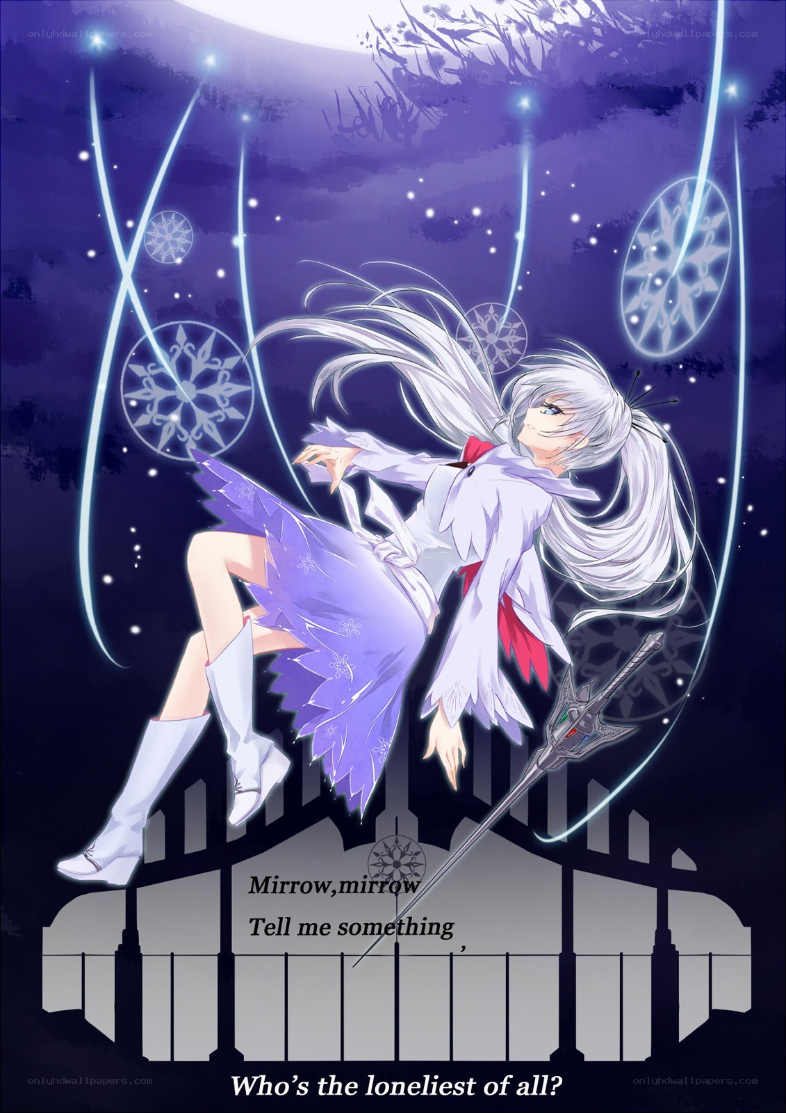 anime girl with sword