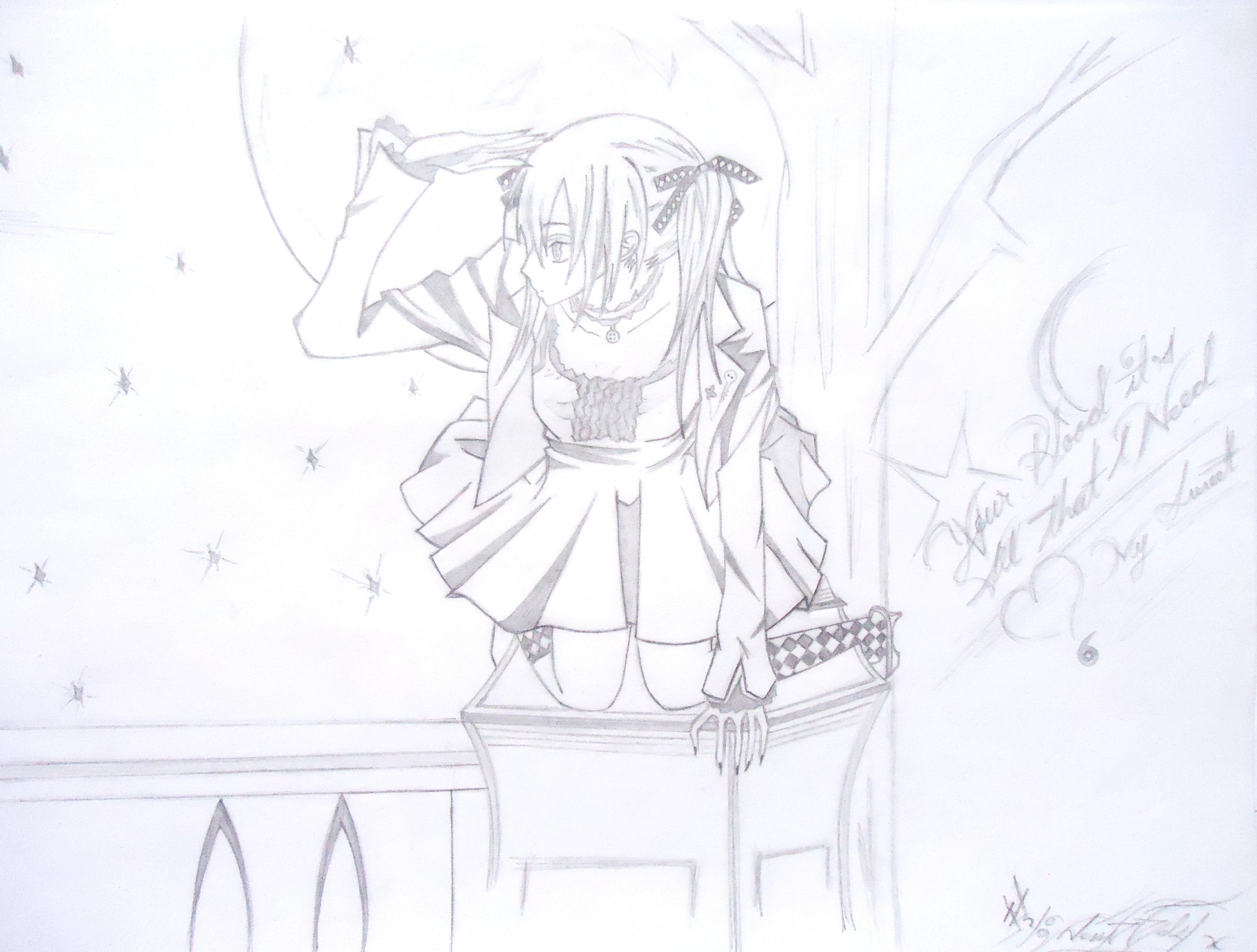 anime girl with sword