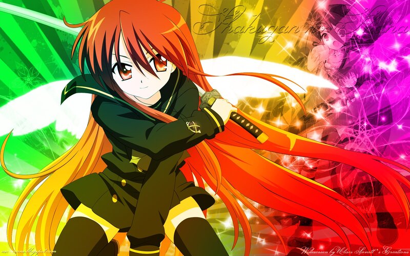 Anime girl with sword