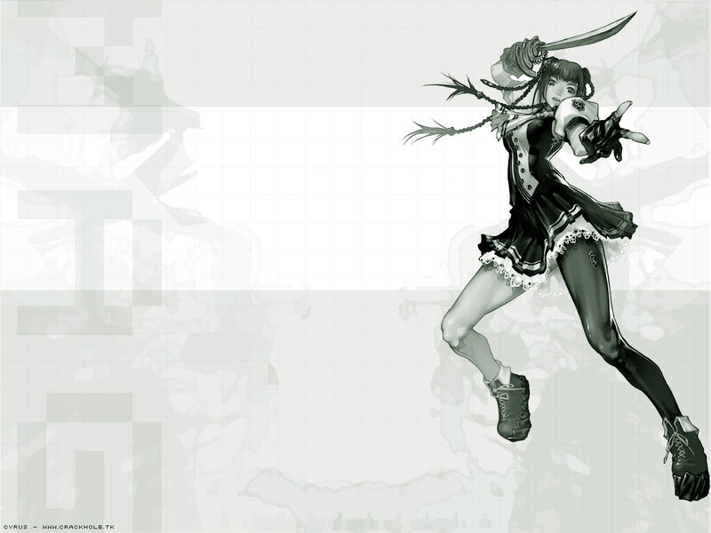 anime girl with sword