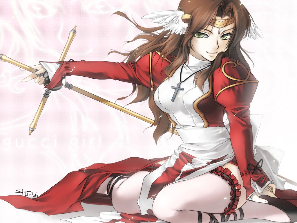 anime girl with sword