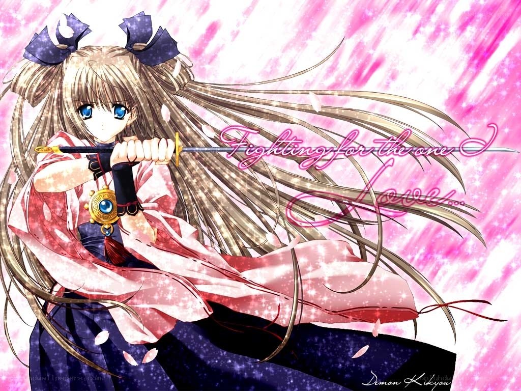 anime girl with sword