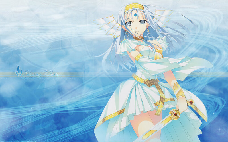 anime girl with sword