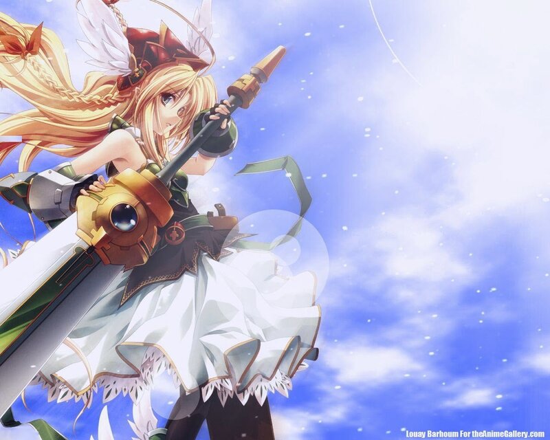 anime girl with sword