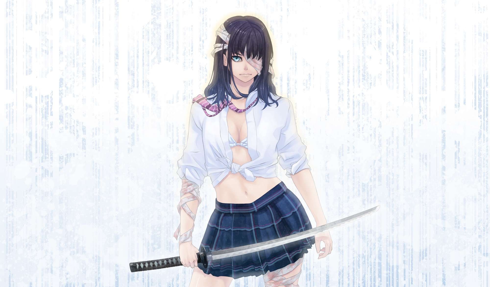 anime girl with sword