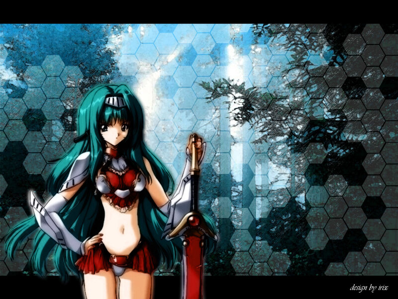 anime girl with sword