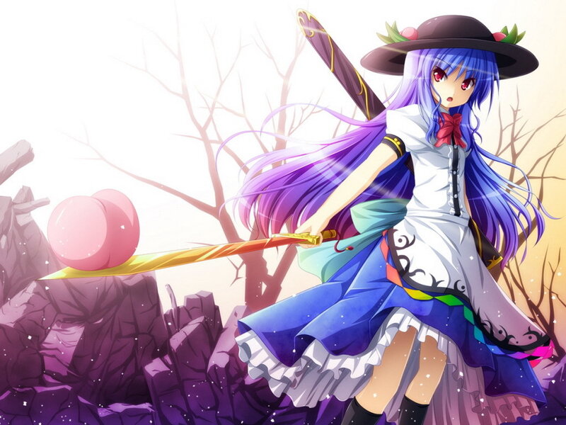anime girl with sword