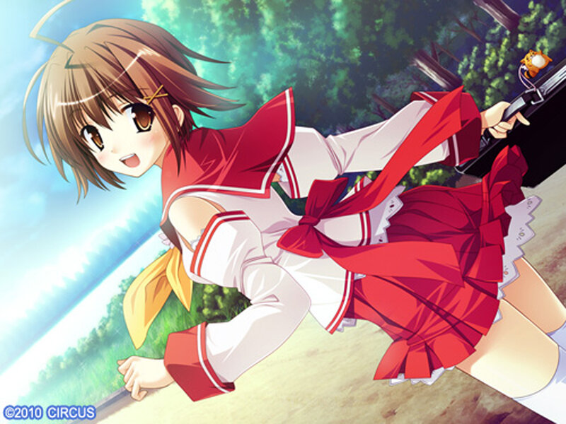 Anime girl with sword