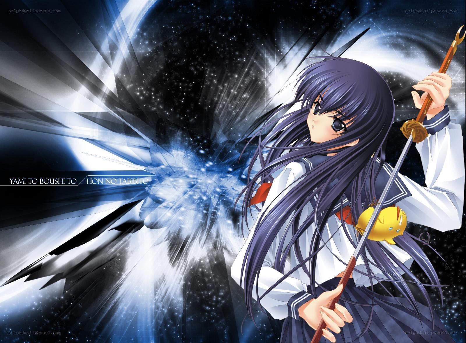 Anime girl with sword