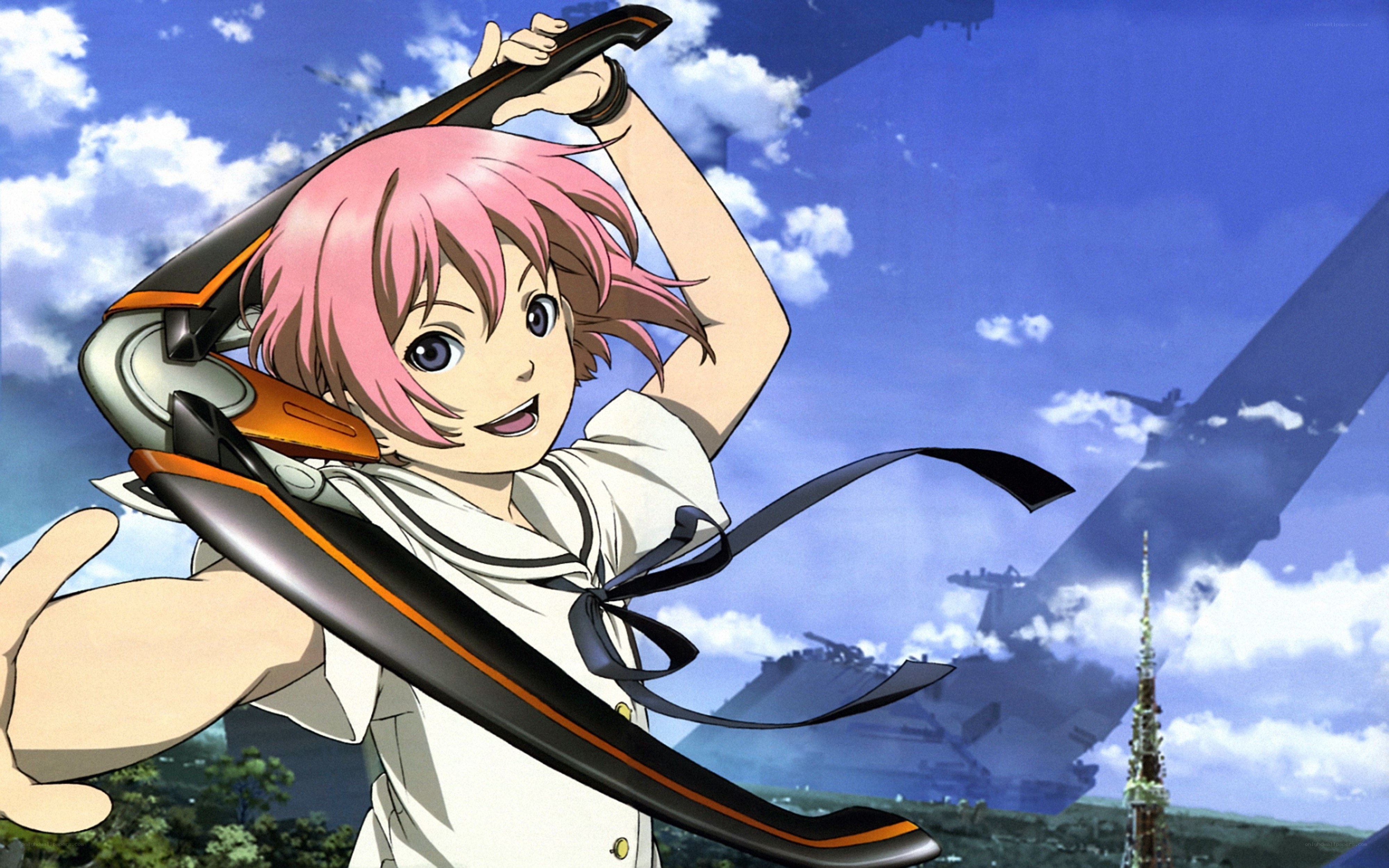 anime girl with sword