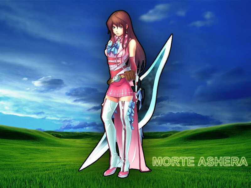 Anime girl with sword