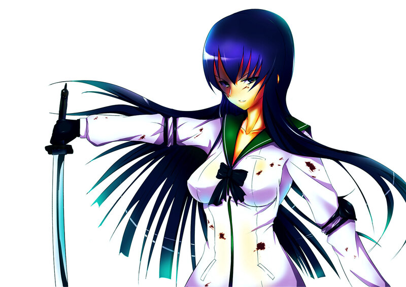 anime girl with sword