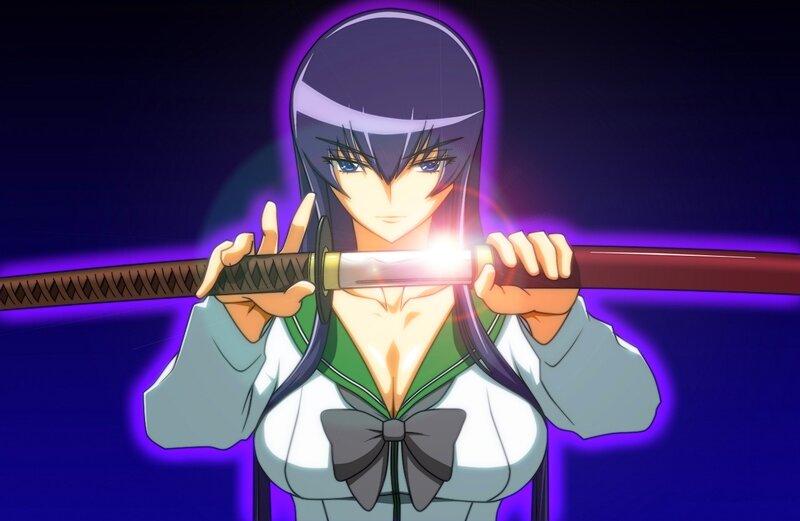anime girl with sword