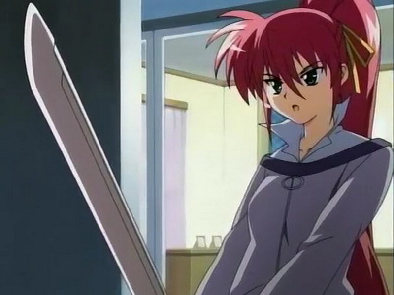 anime girl with sword