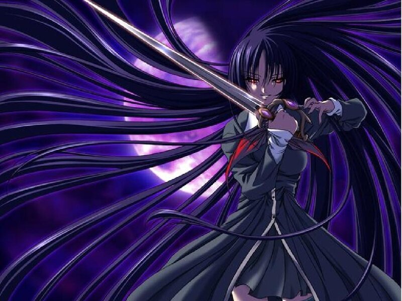 anime girl with sword