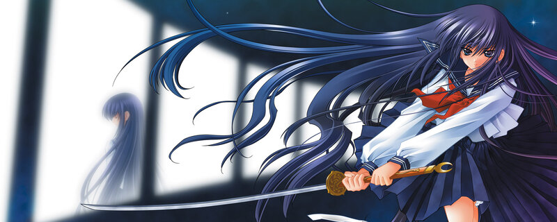anime girl with sword