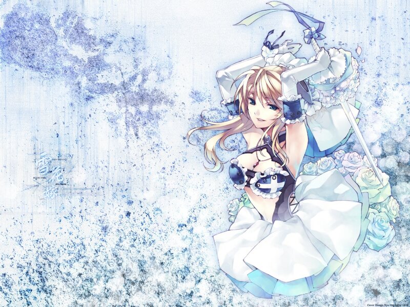 anime girl with sword