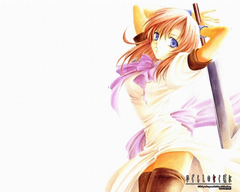 anime girl with sword
