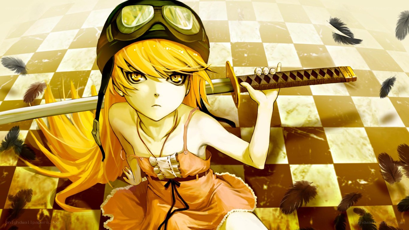 anime girl with sword