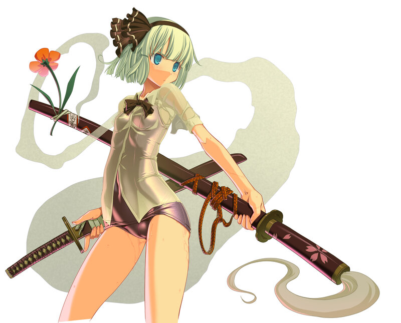 anime girl with sword