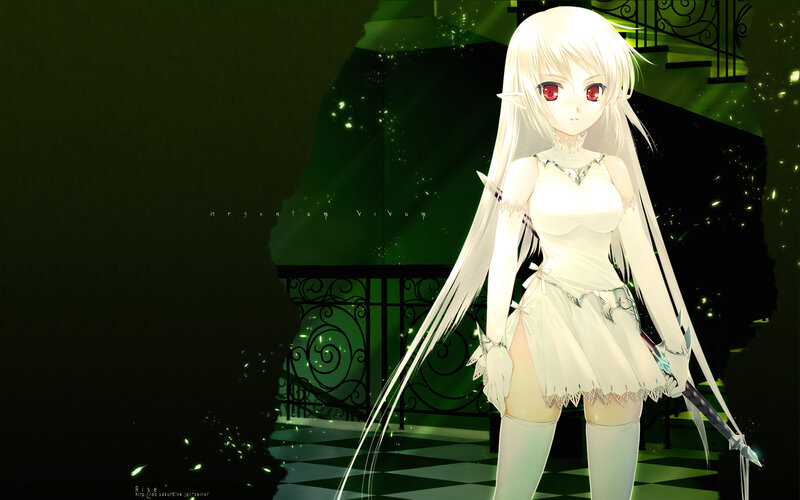 anime girl with sword
