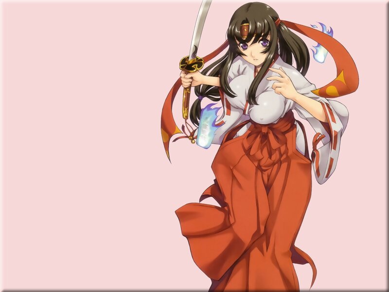 anime girl with sword