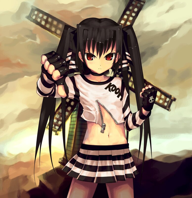 anime girl with sword