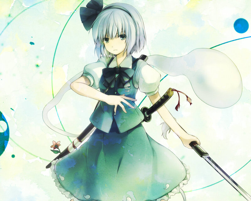 anime girl with sword