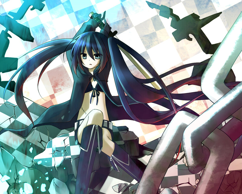 Anime girl with sword