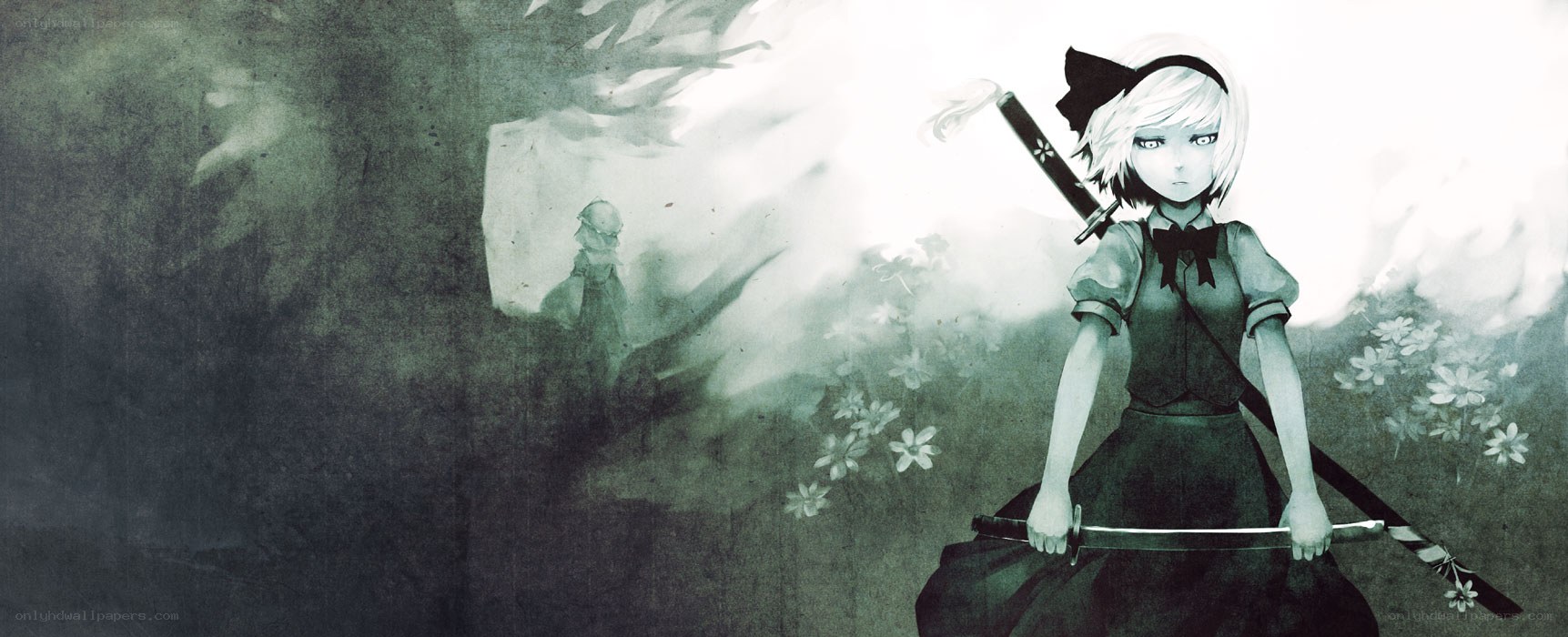 anime girl with sword