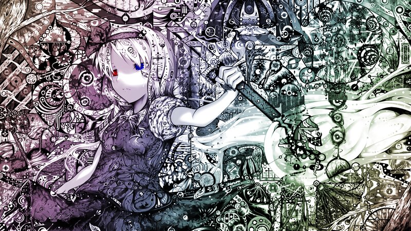 anime girl with sword