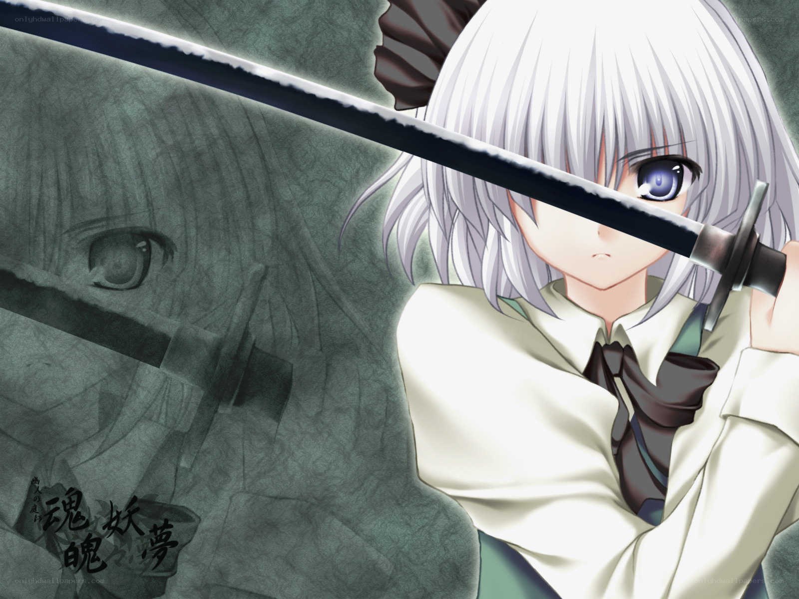 anime girl with sword
