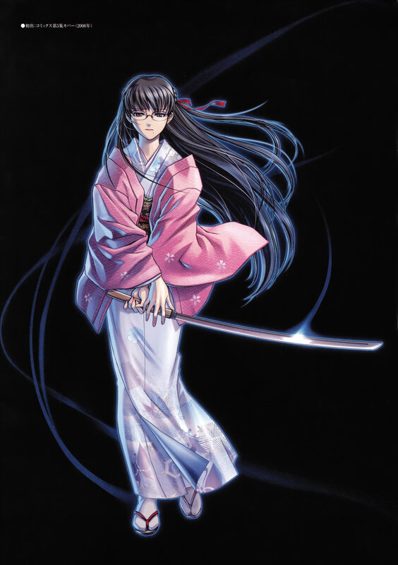 anime girl with sword