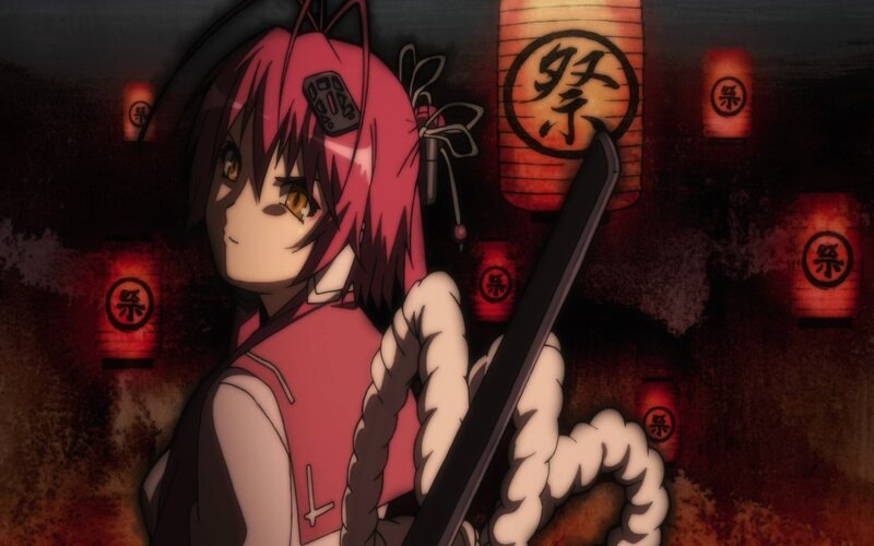 anime girl with sword