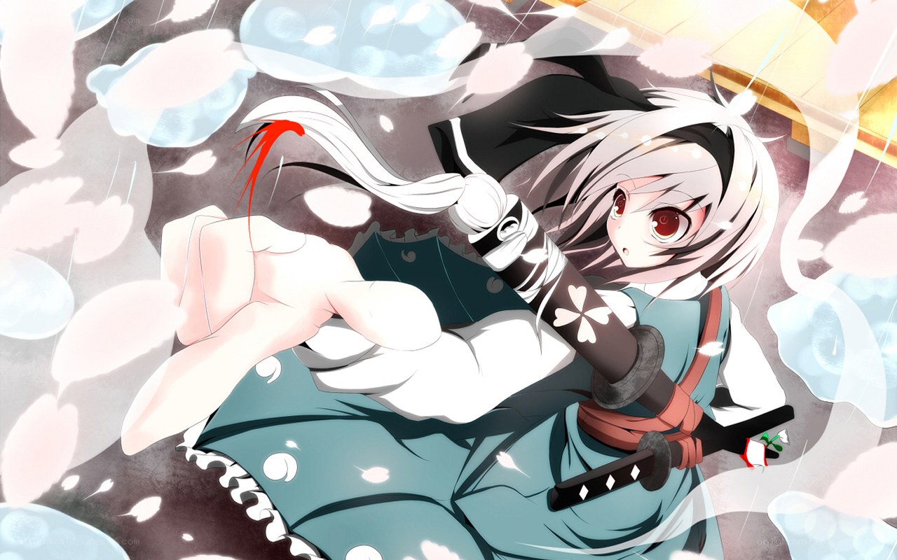 anime girl with sword