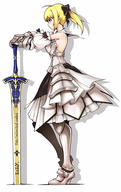 anime girl with sword