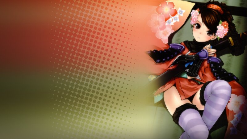 anime girl with sword