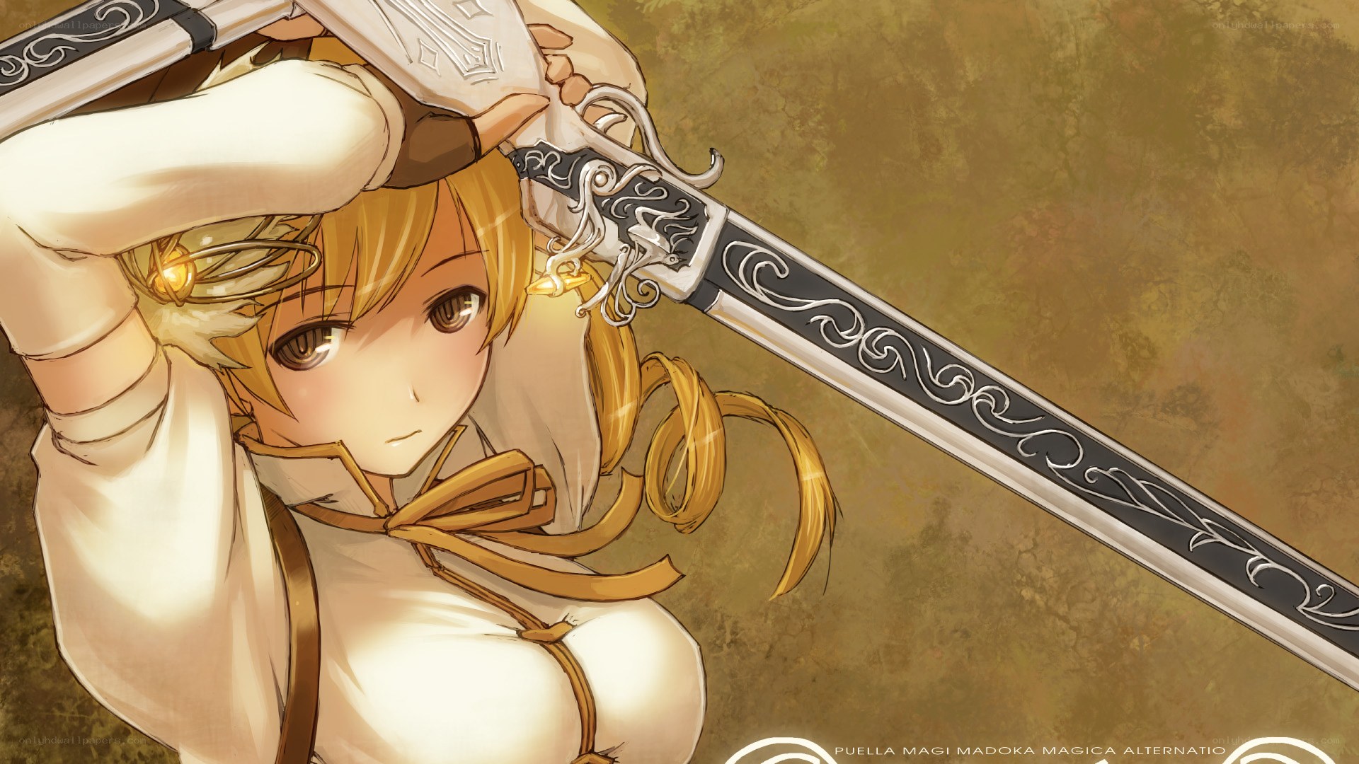 anime girl with sword
