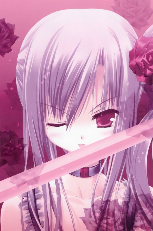 anime girl with sword