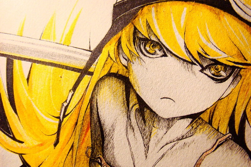 anime girl with sword