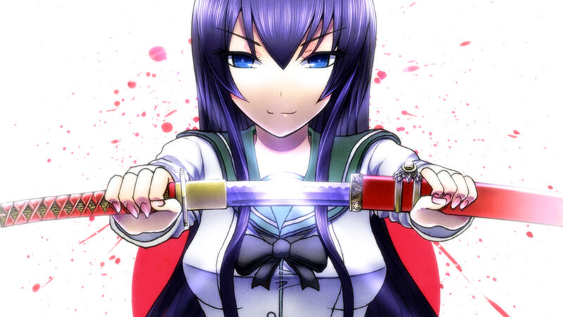 anime girl with sword