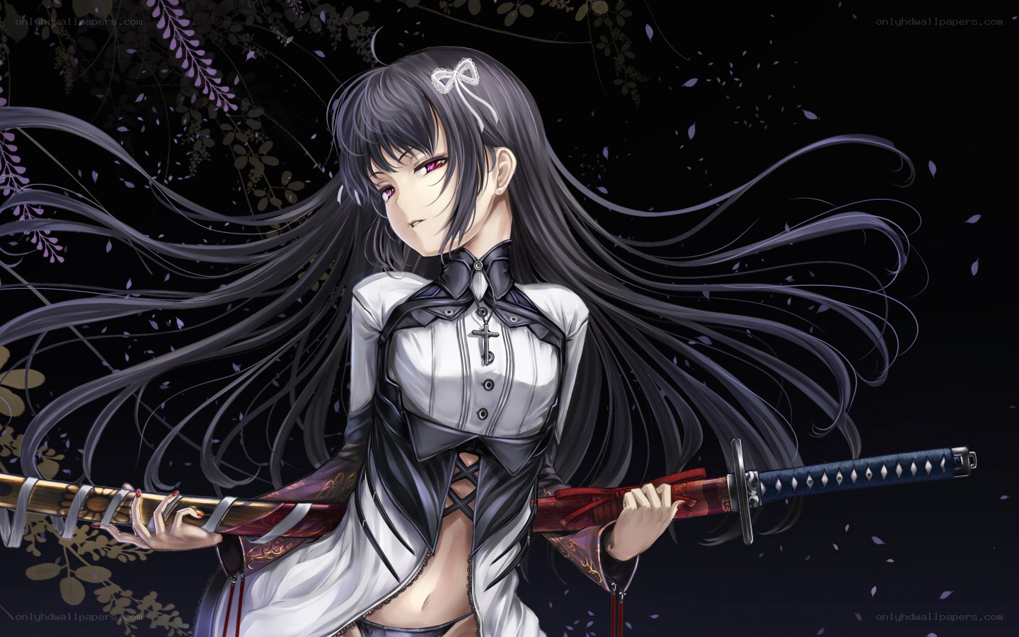 Anime girl with sword