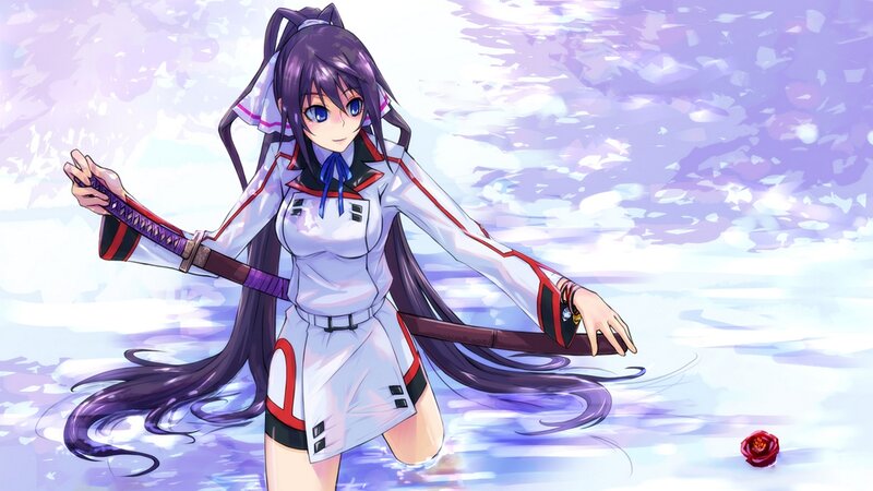 anime girl with sword
