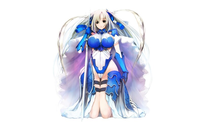 anime girl with sword