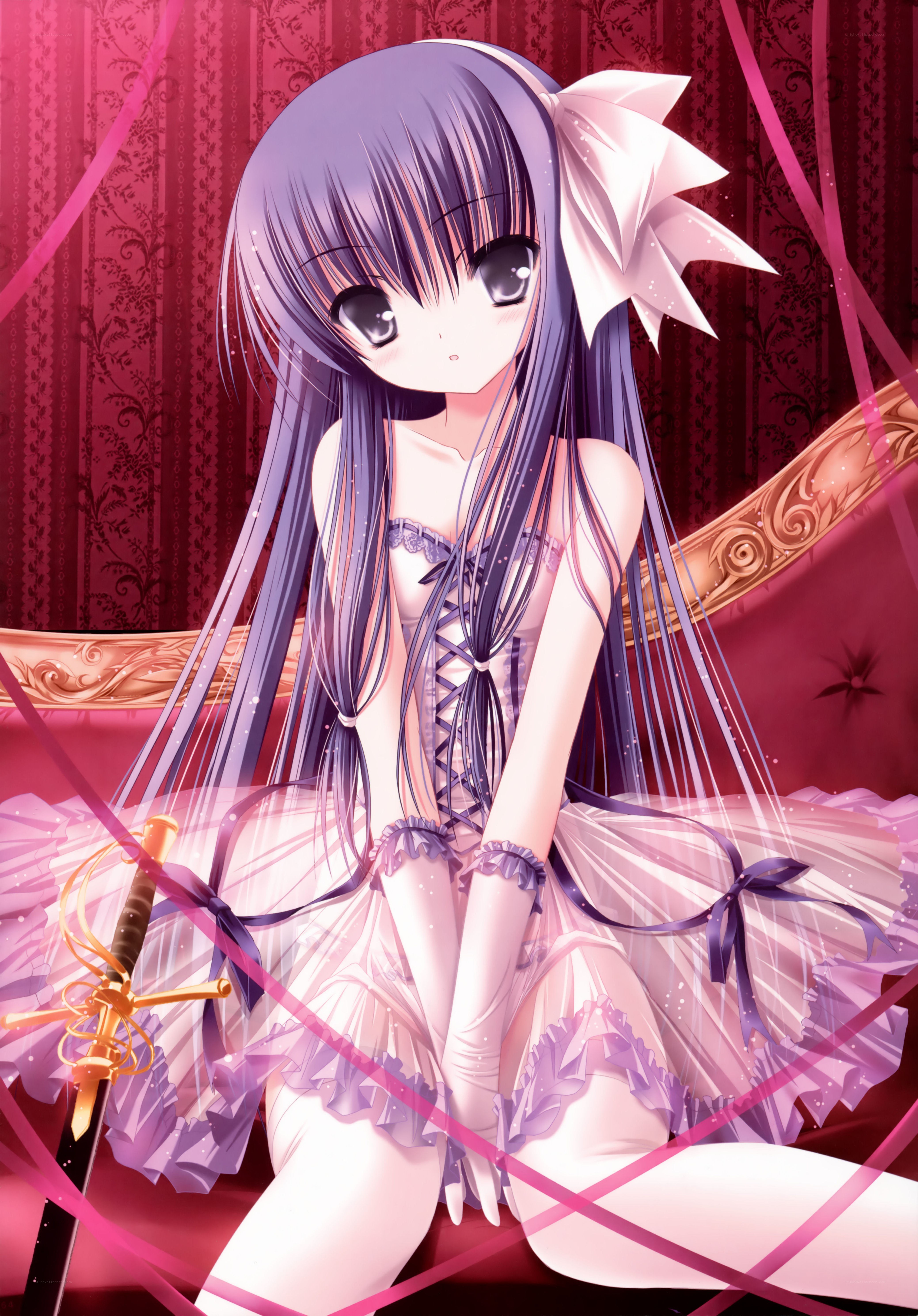 anime girl with sword