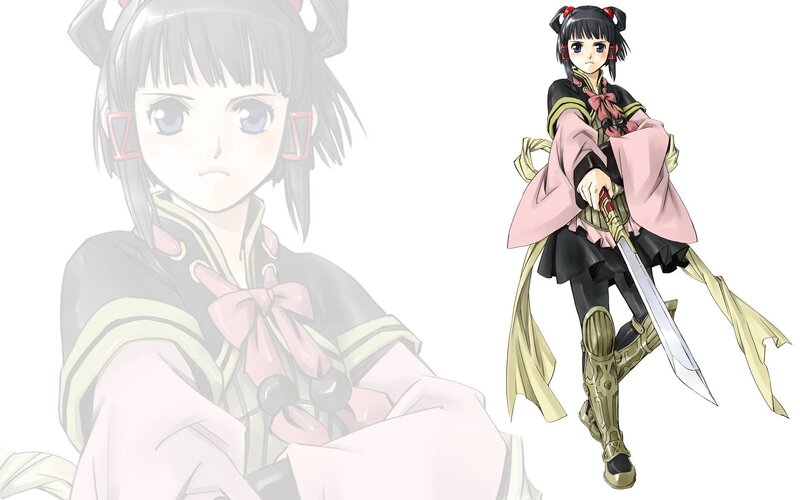 anime girl with sword