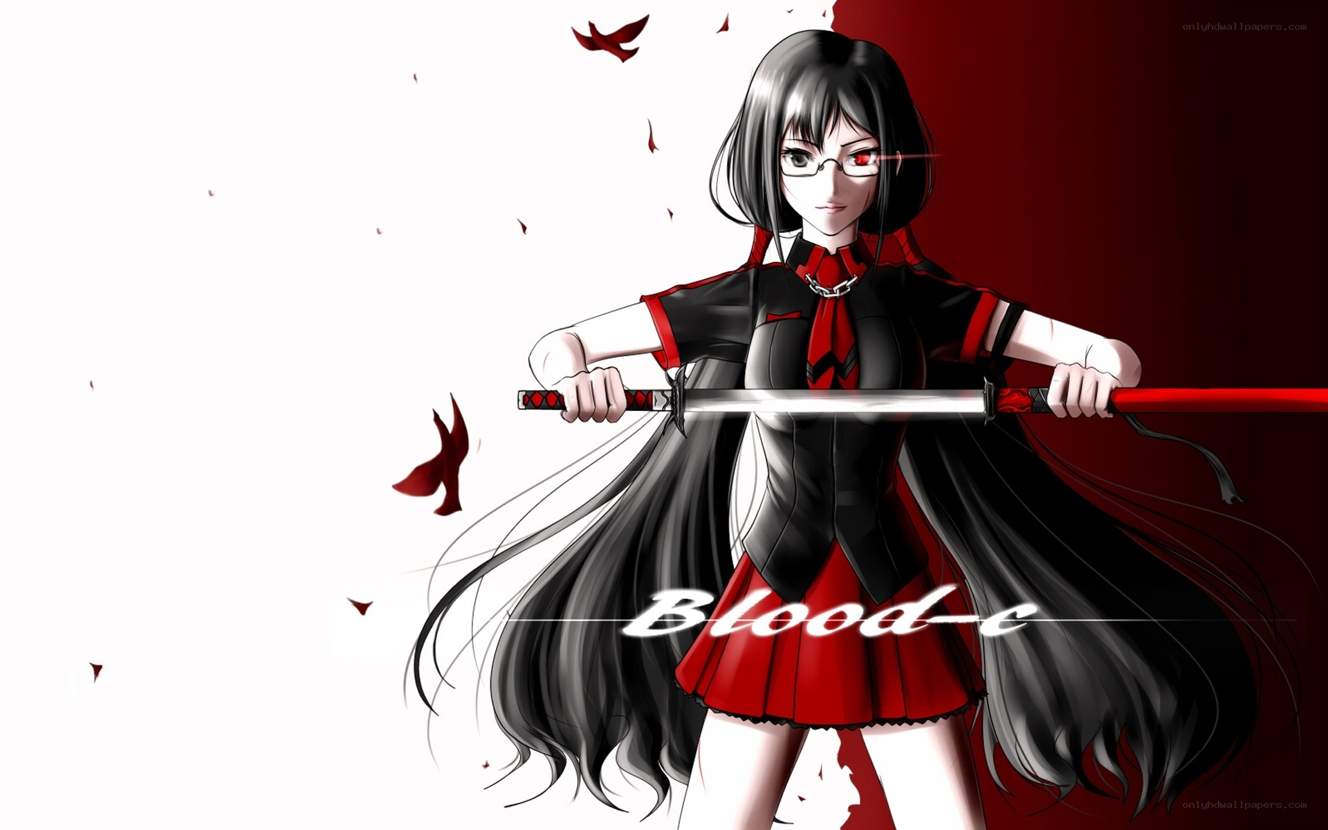 anime girl with sword