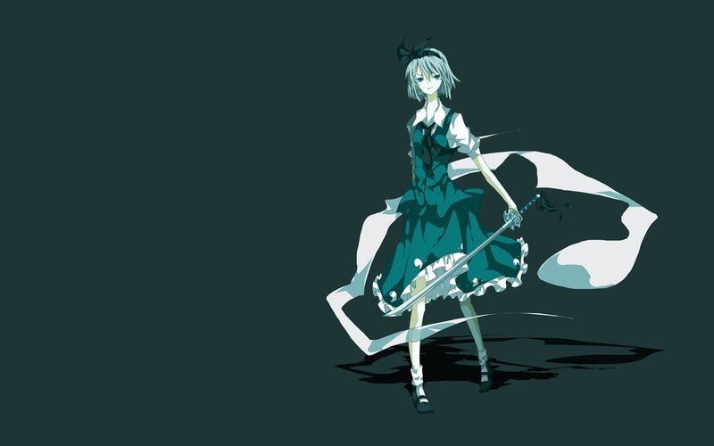 anime girl with sword