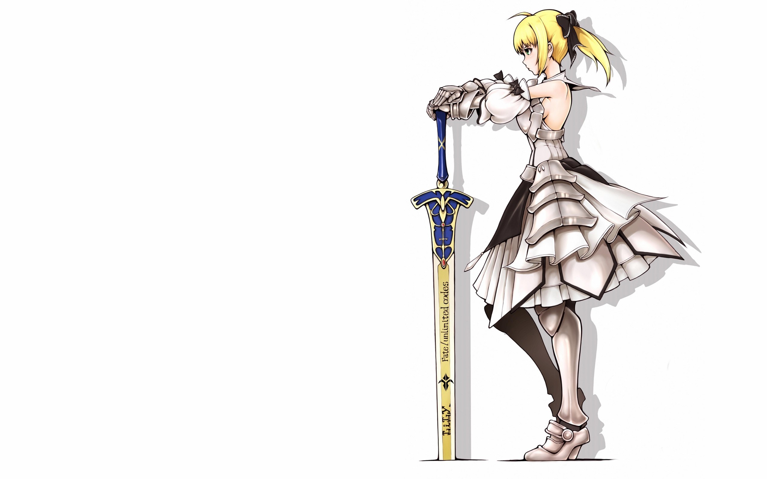 anime girl with sword