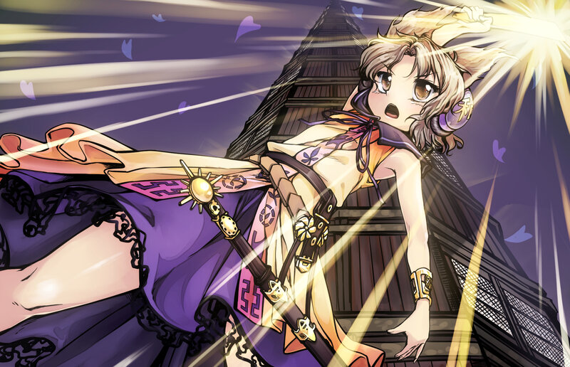 anime girl with sword